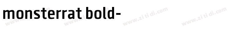 monsterrat bold字体转换